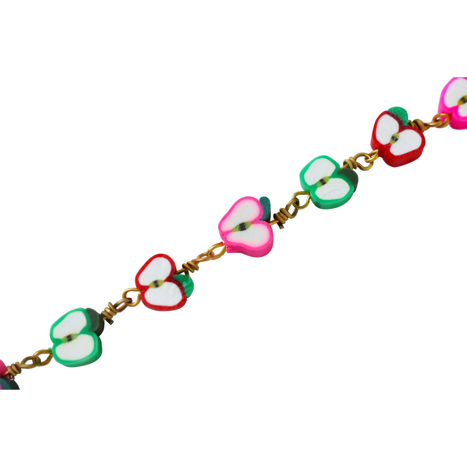 Apple Bracelet, Charm Bracelet, Beaded Bracelet | by Ifemi Jewels-2