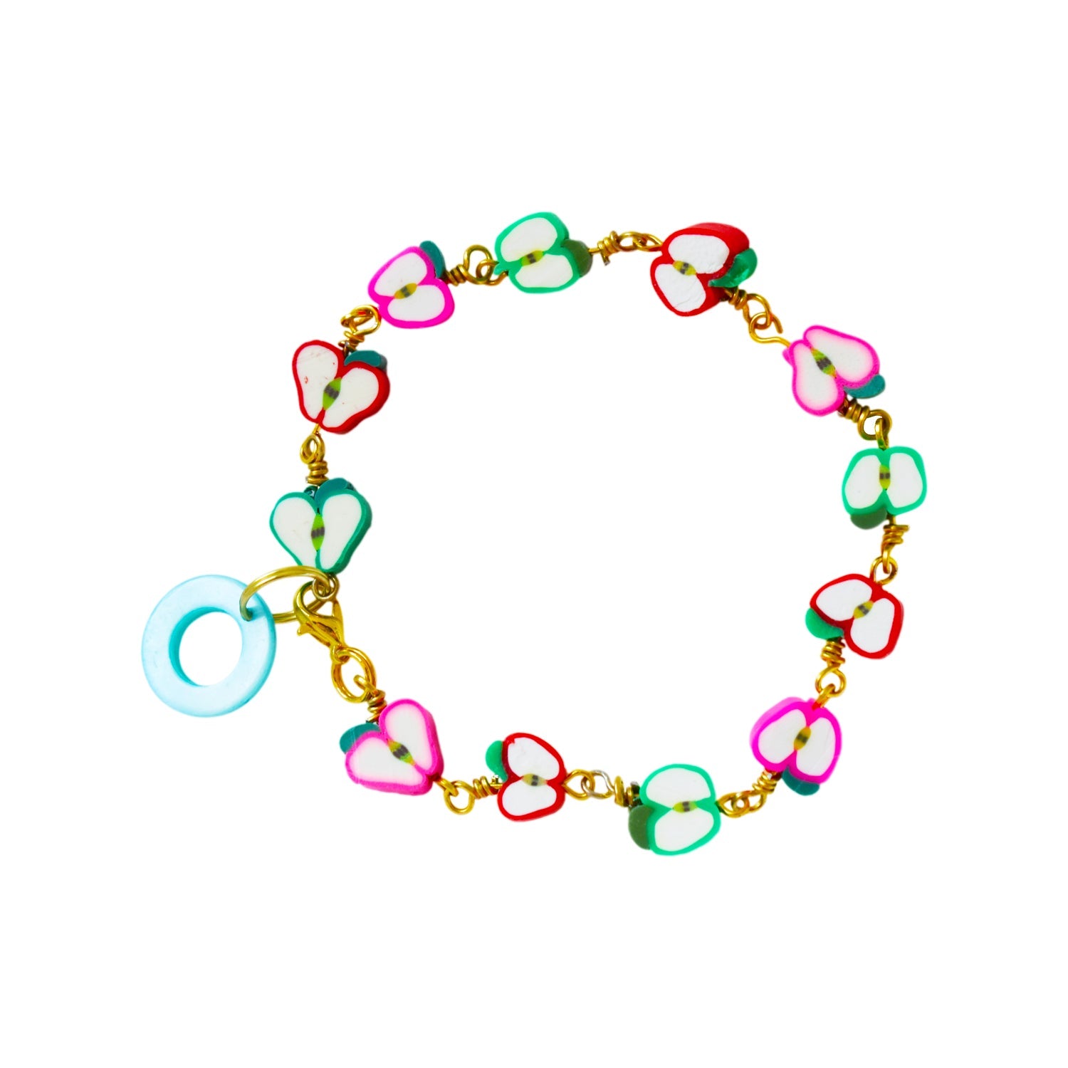 Apple Bracelet, Charm Bracelet, Beaded Bracelet | by Ifemi Jewels-0