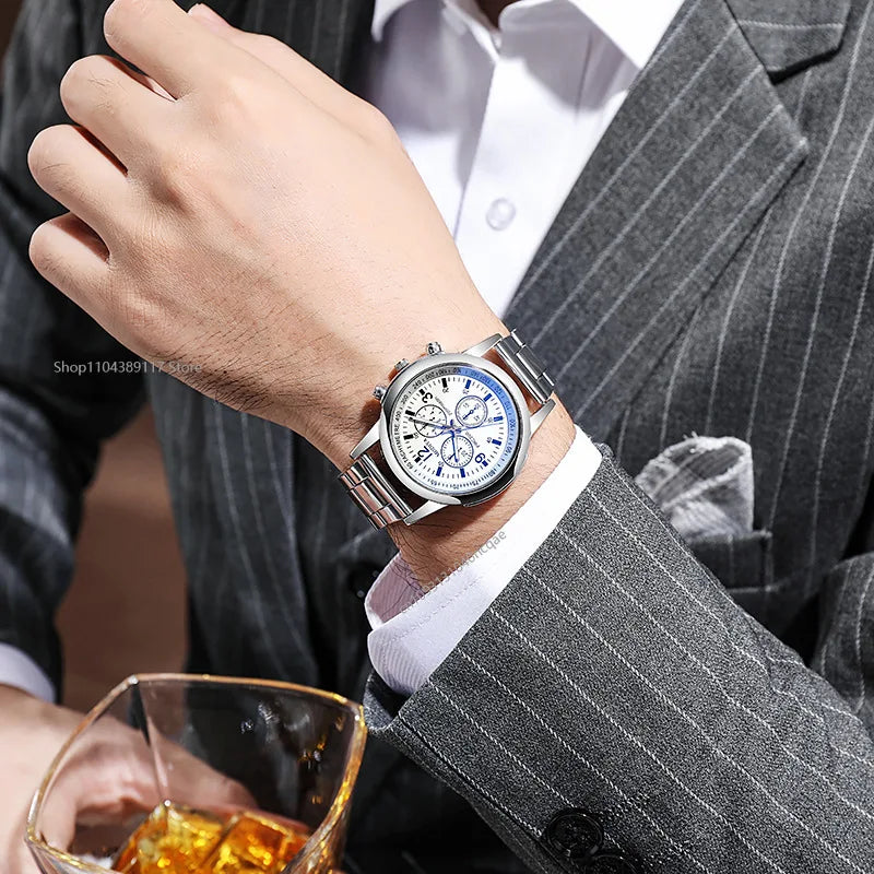 Luxury Men’s Square Quartz Watch.