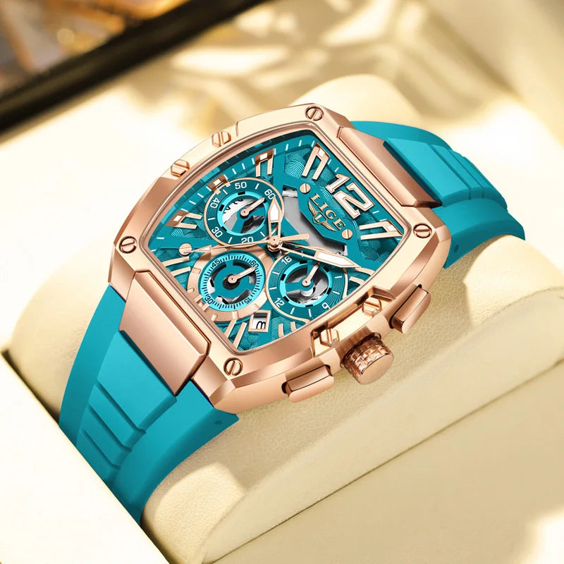 LIGE ChronoX Sport – Hollow Quartz Waterproof Watch