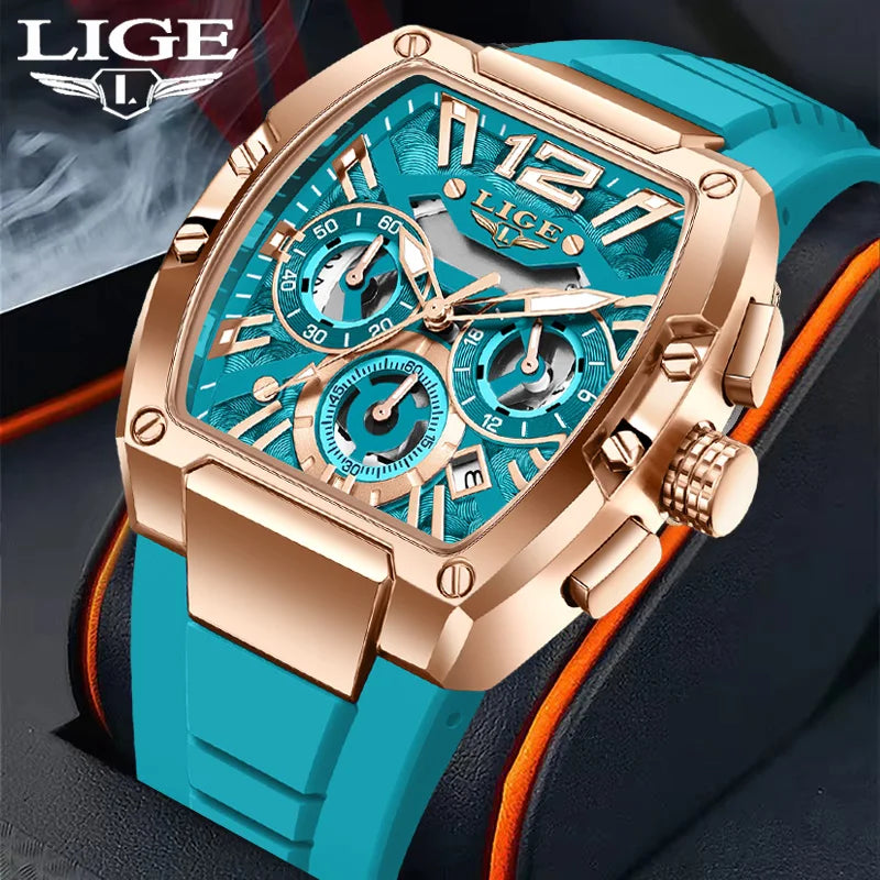 LIGE ChronoX Sport – Hollow Quartz Waterproof Watch