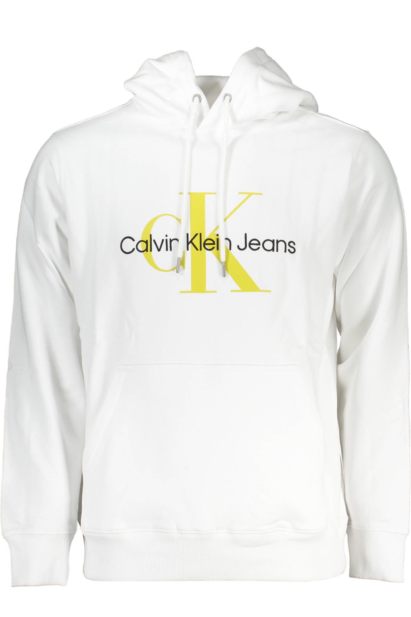 CALVIN KLEIN MEN'S WHITE ZIPLESS SWEATSHIRT